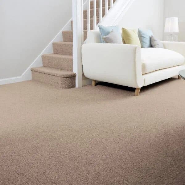 Stair carpet installation in a Dubai villa