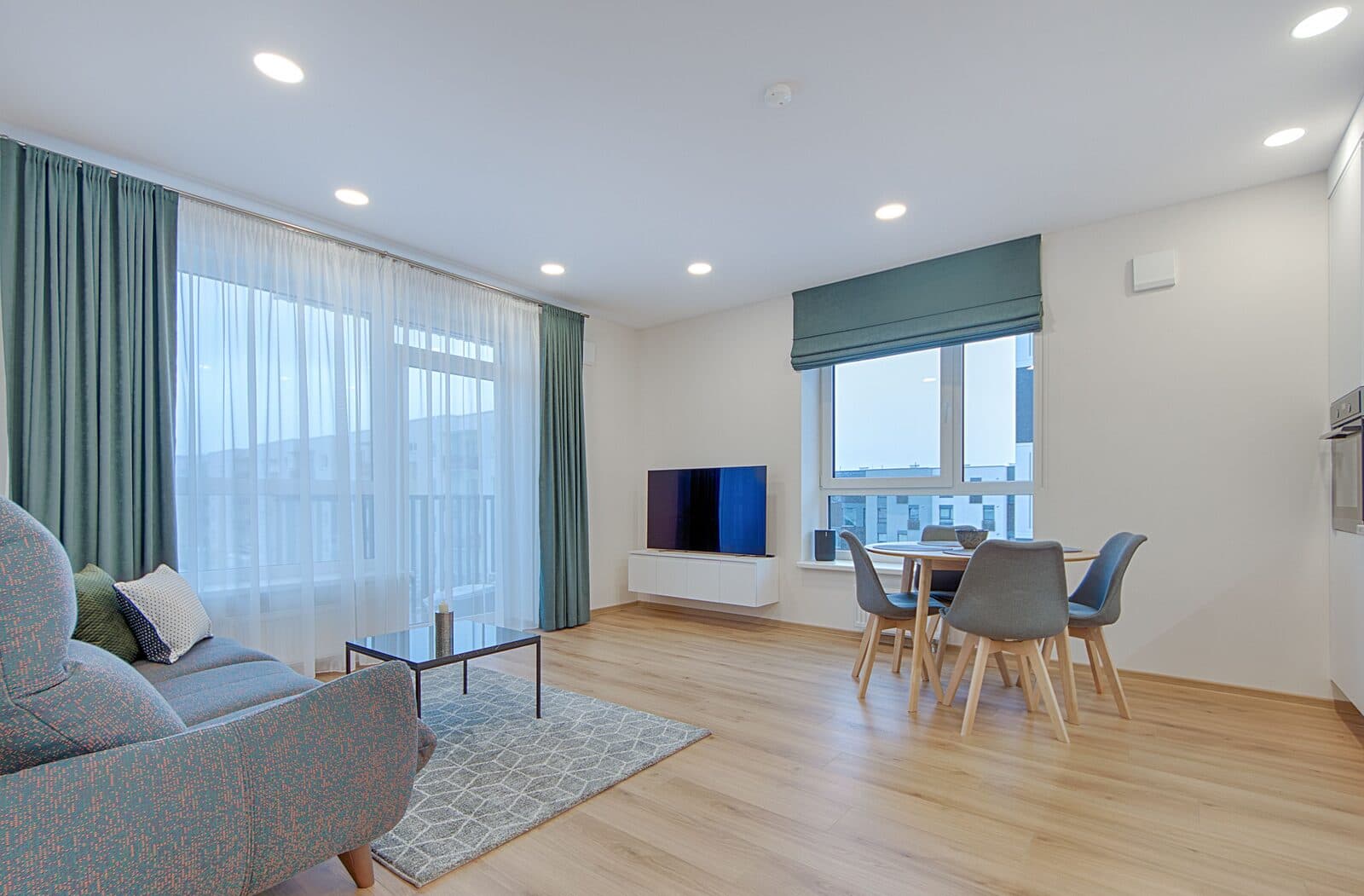 Roman blinds in a Dubai home