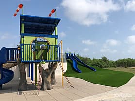 Kids play area with synthetic grass surface - Playgrounds, Dubai