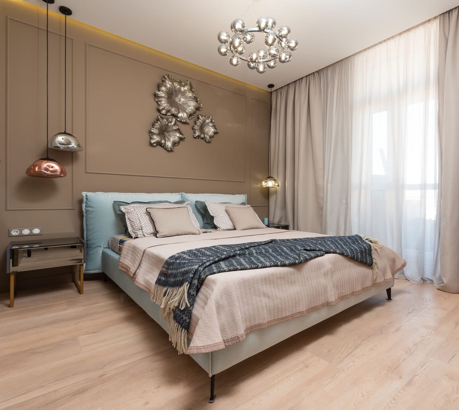 Blackout curtains in a Dubai bedroom