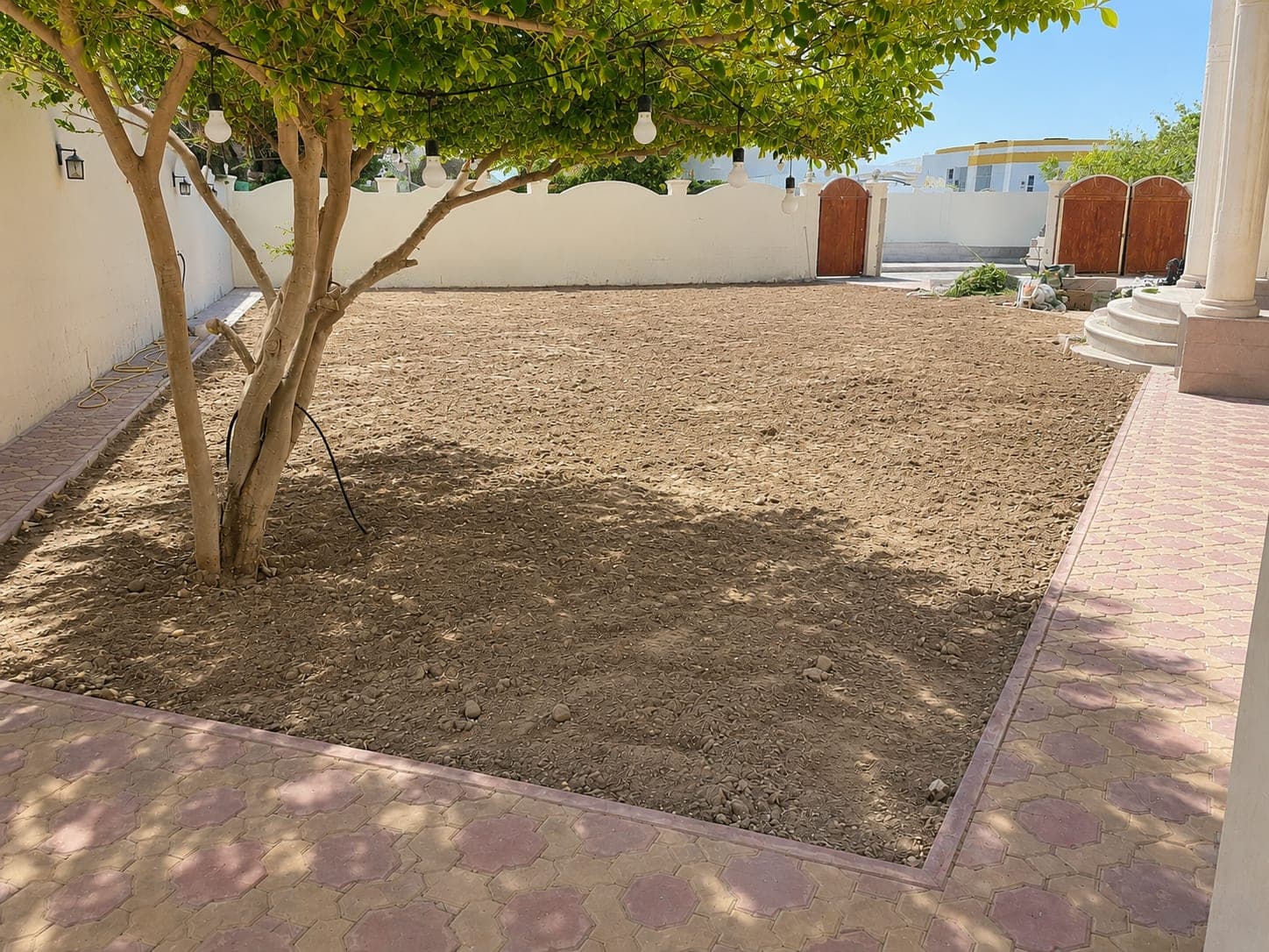 Before, Backyard lawn, UAE