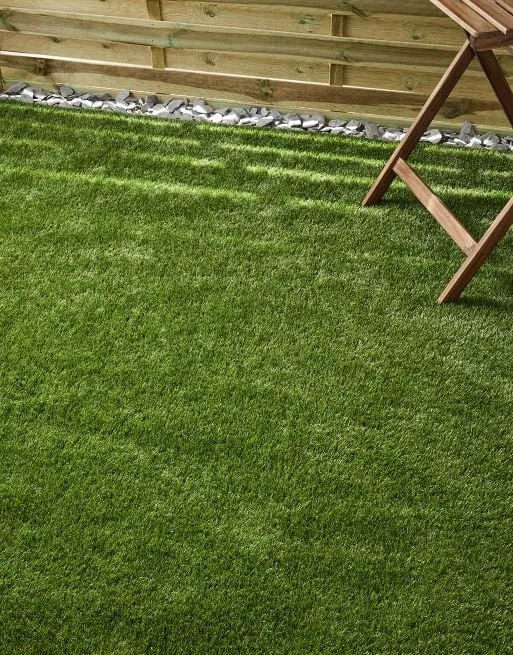 Close-up of premium artificial grass texture
