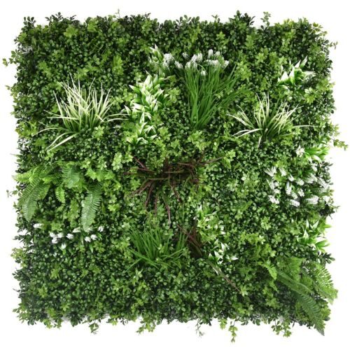 Spring White Artificial Wall Grass